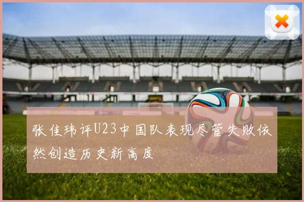 张佳玮评U23中国队表现尽管失败依然创造历史新高度